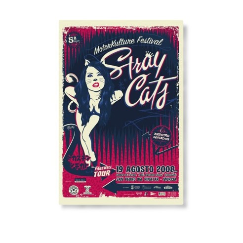 STRAY CATS - Farewel Tour Poster (Top sheet)