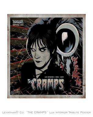 THE CRAMPS - Lux Interior Tribute Poster
