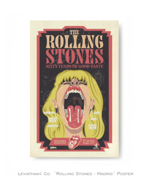 ROLLING STONES - MADRID - Poster