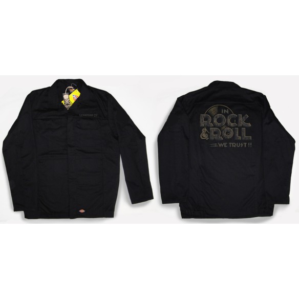 In Rock & Roll We Trust . Work Jacket. 