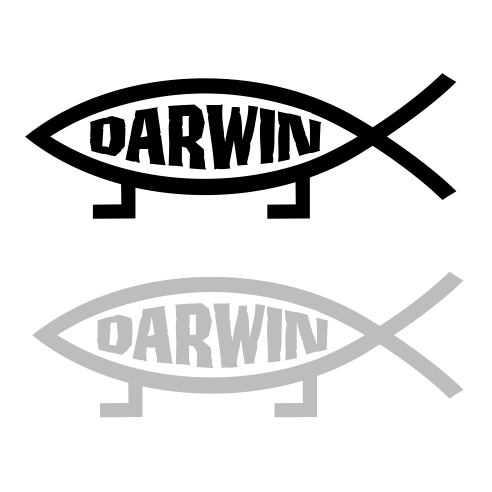 Darwin vs. Jesus Sticker